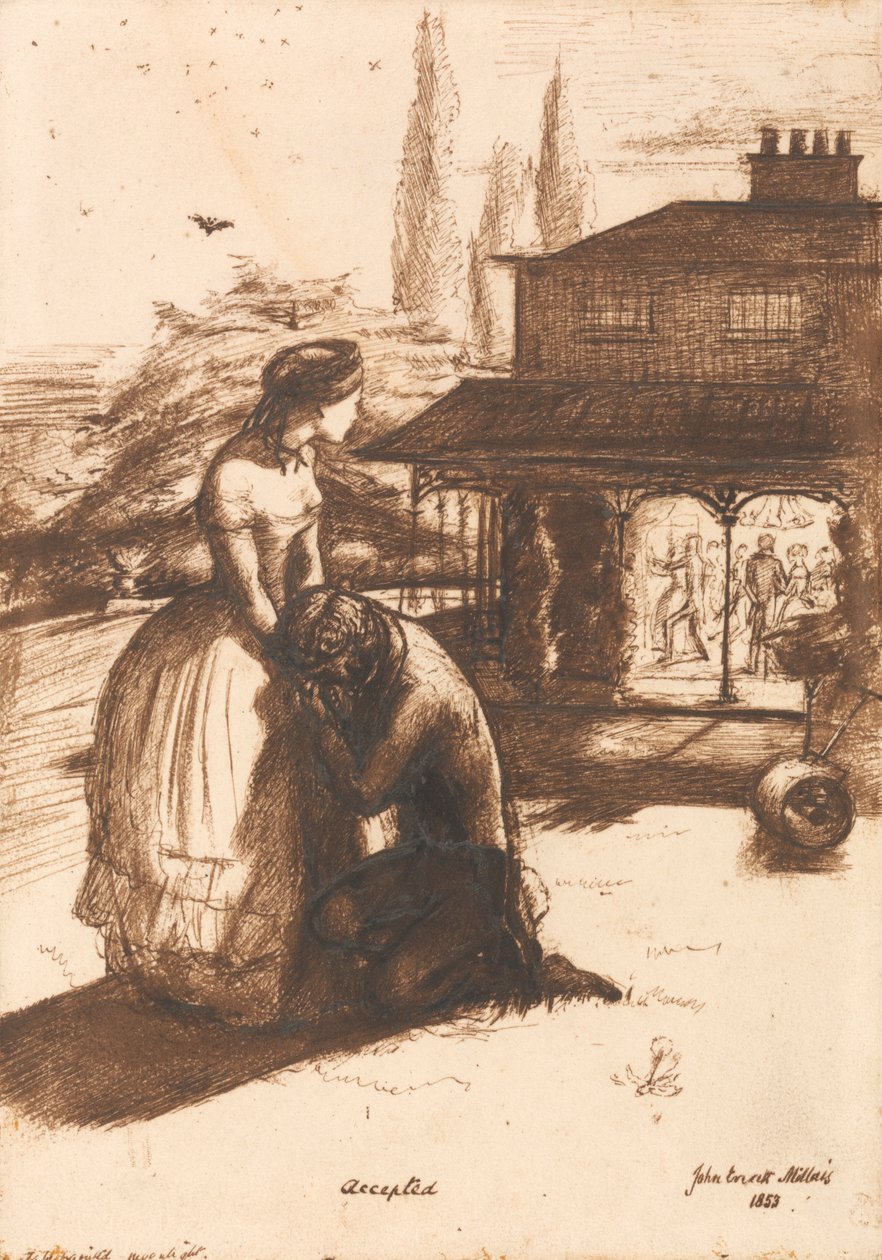 Geaccepteerd door Sir John Everett Millais