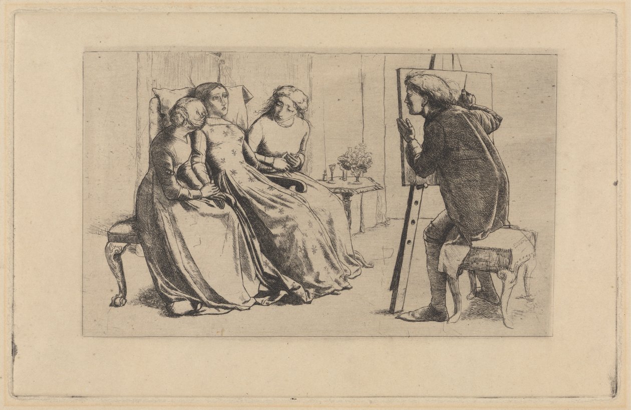St. Agnes van Voorspraak door Sir John Everett Millais