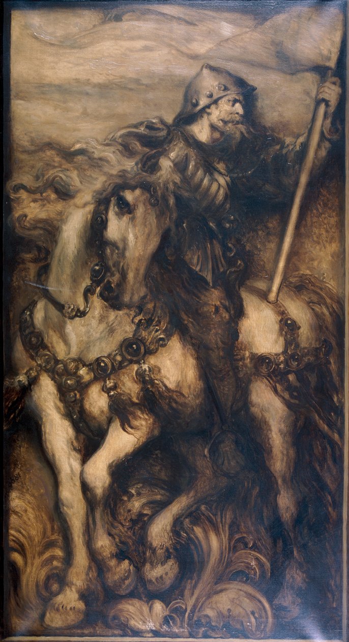 Een vaandeldrager, 1886 door Sir John Gilbert