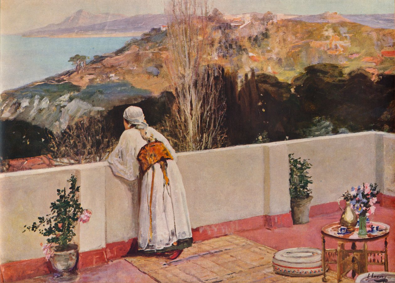 Avond in Tanger, 1935 door Sir John Lavery
