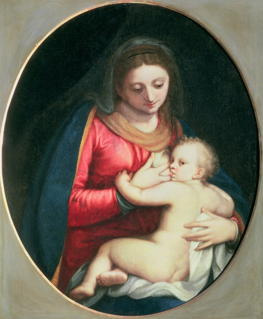 Madonna en Kind, 1598 door Sofonisba Anguissola