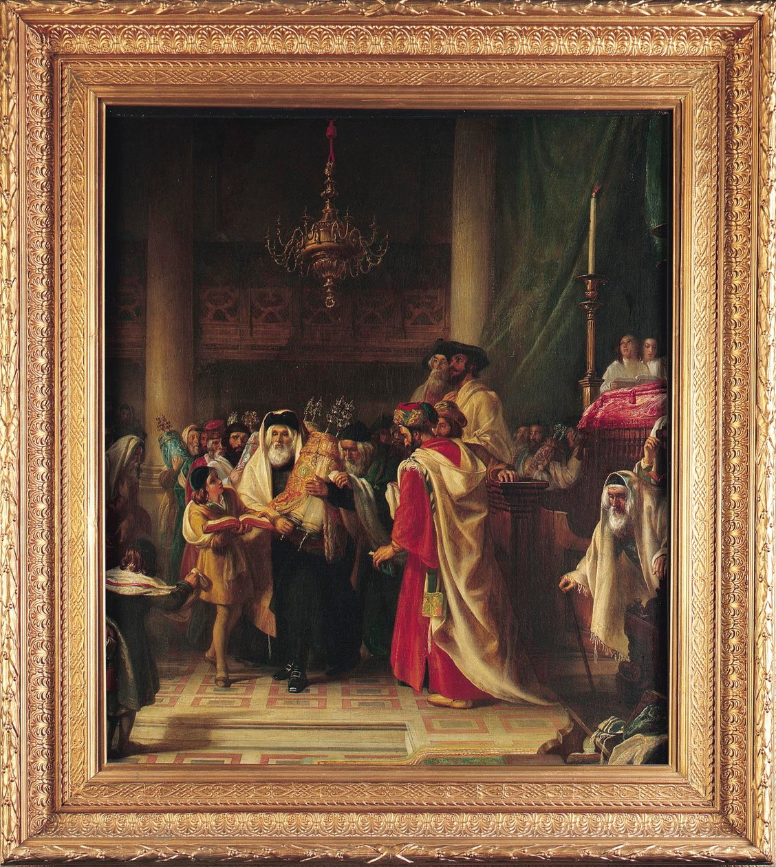 Processie van de wet door Solomon Alexander Hart
