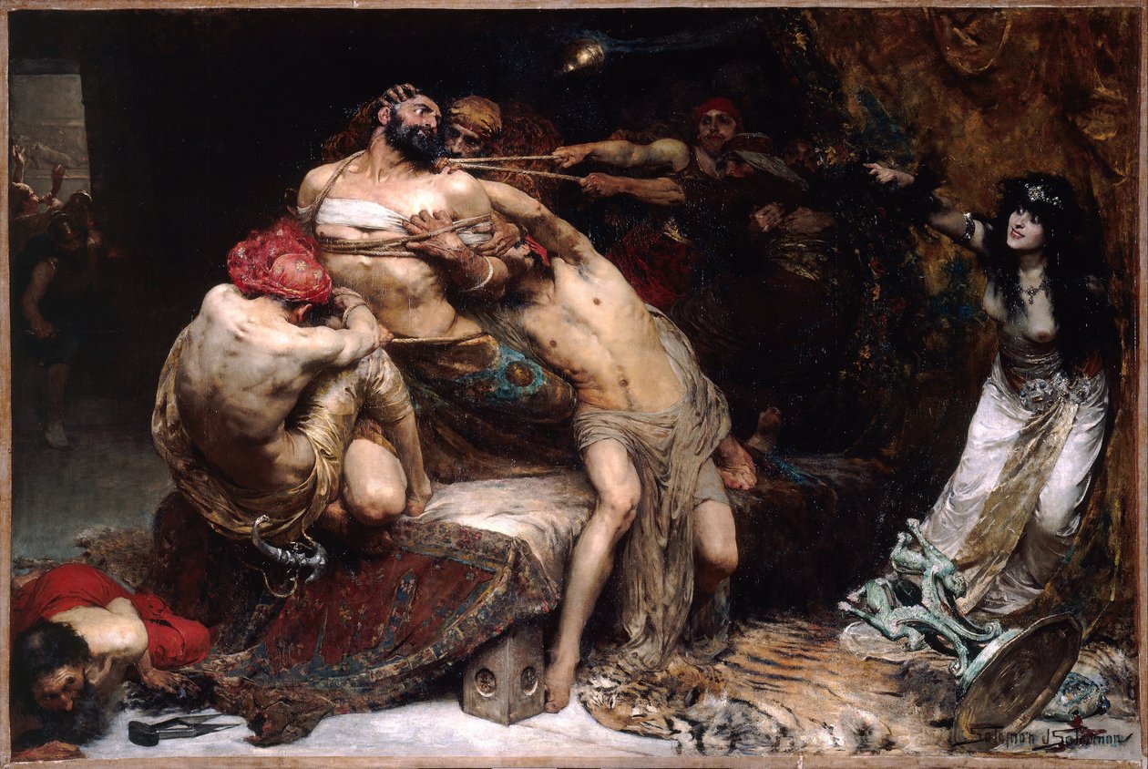 Samson door Solomon J Solomon