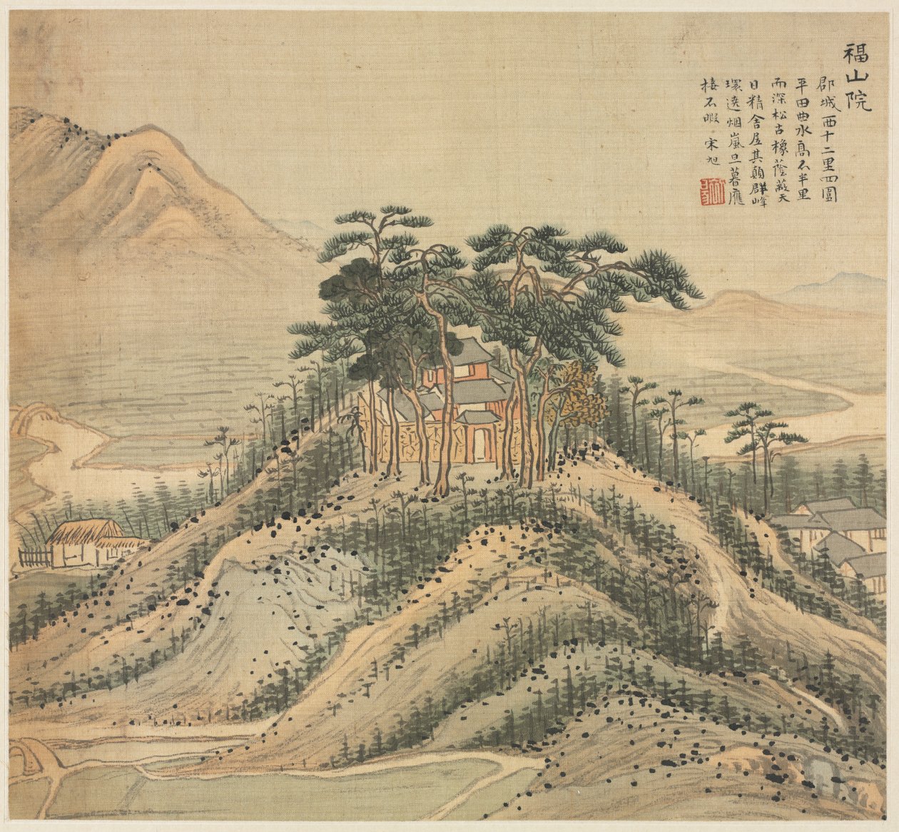 Fushan-klooster, 1500s door Song Xu