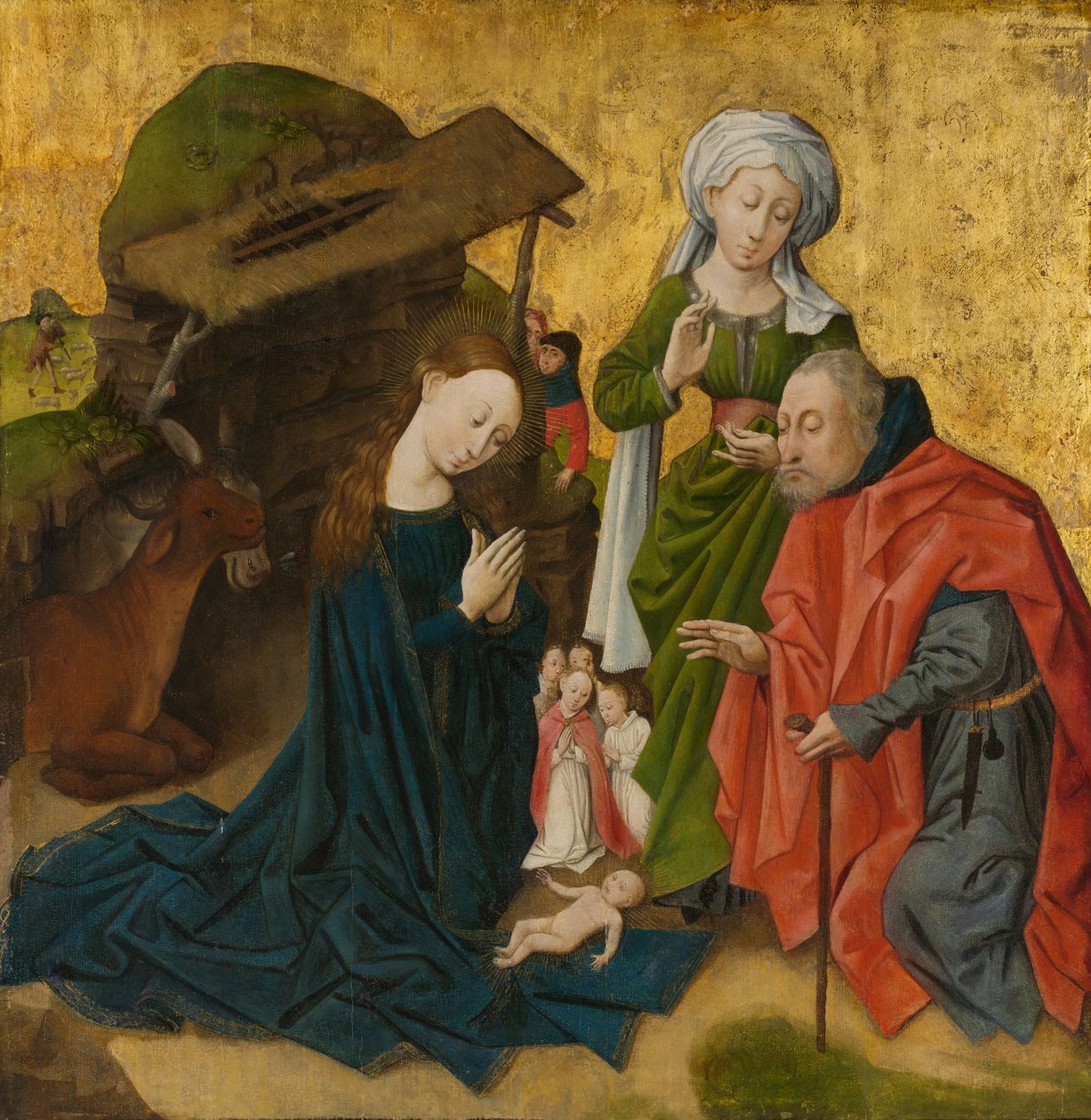 De geboorte van Christus door South Netherlandish Painter