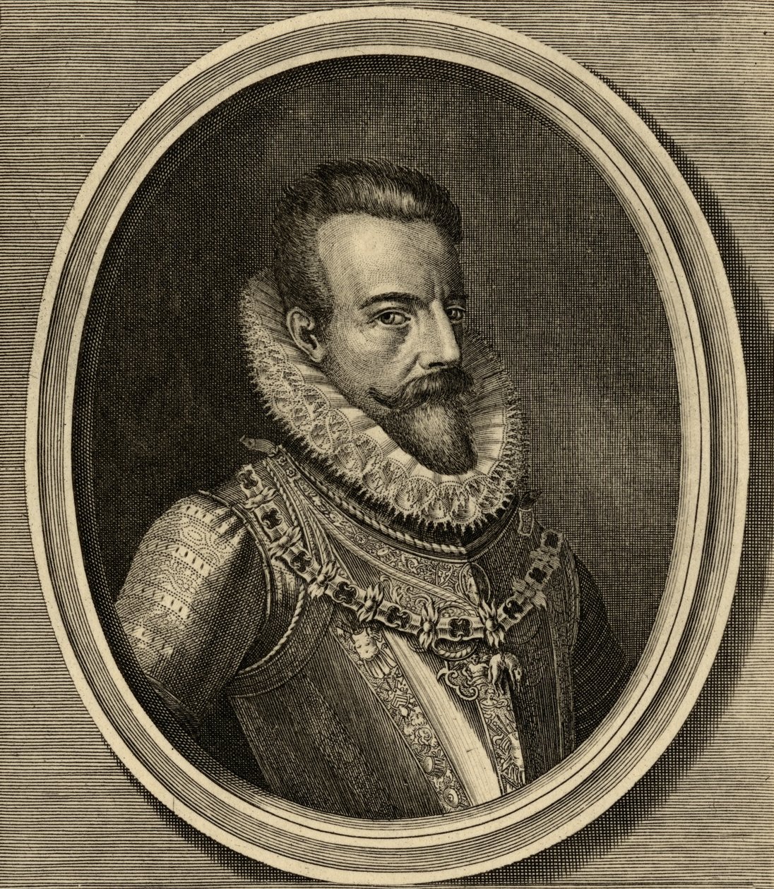 Alessandro Farnese (1545-92) Hertog van Parma door Spanish School