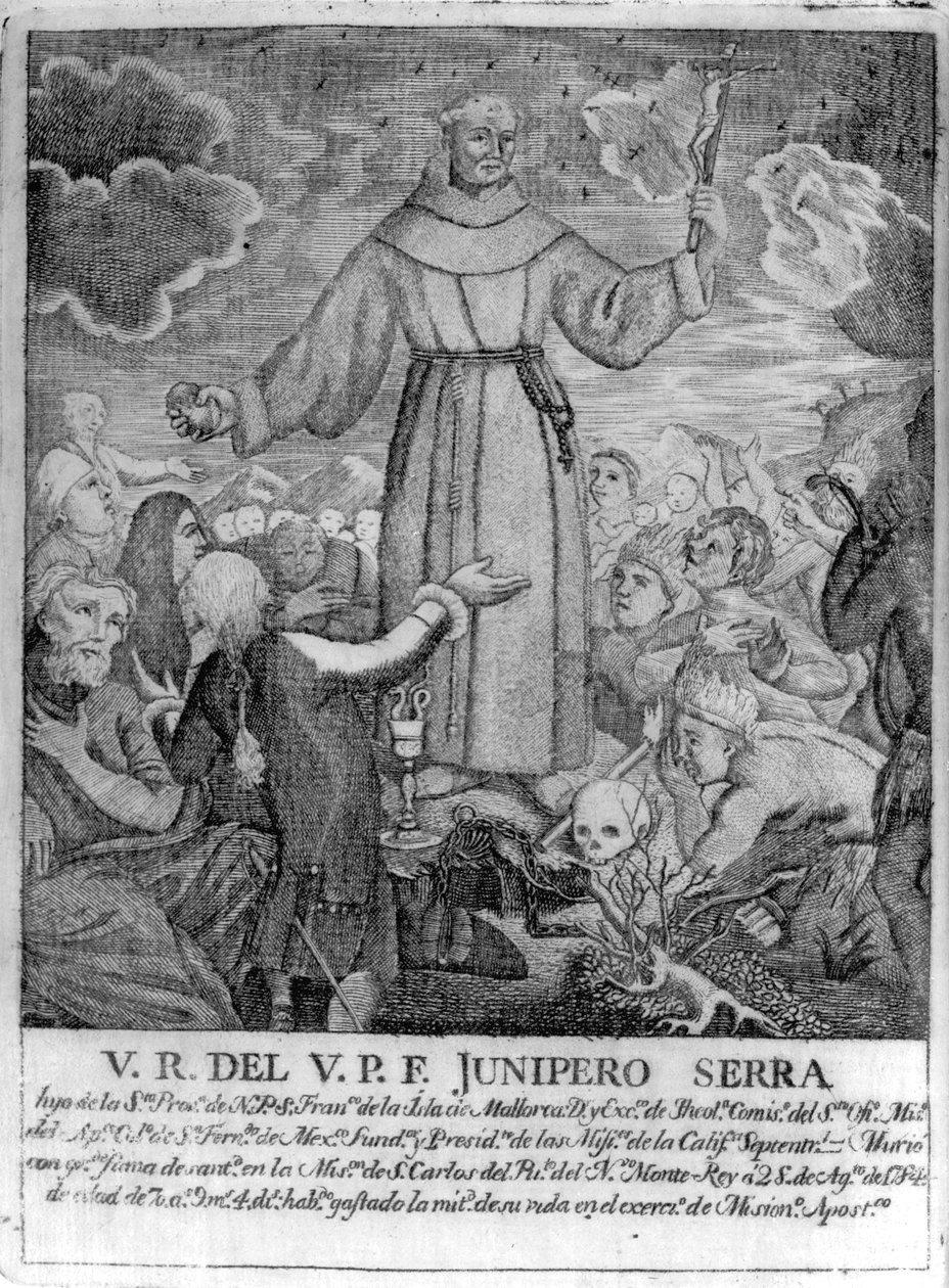 Fray Junipero Serra door Spanish School