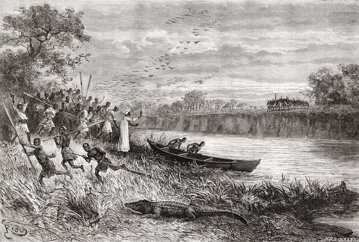 De Ruaha-rivier, Tanzania, uit 