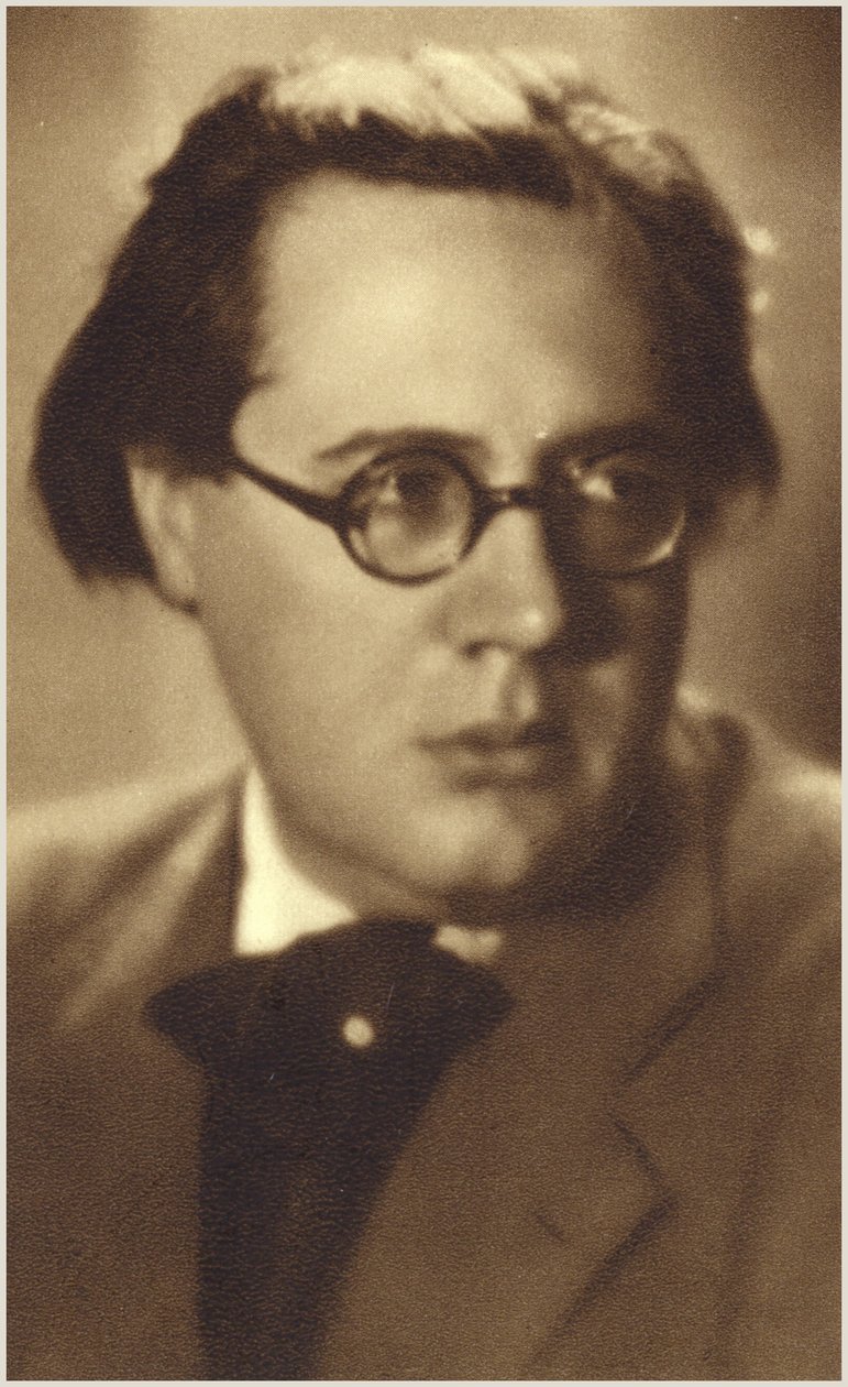Portret van Andres Segovia (z/w foto) door Spanish Photographer