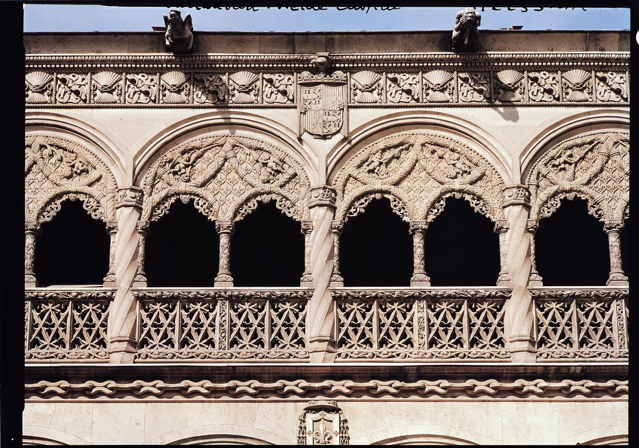 Detail van de bogen van de loggia door Spanish School