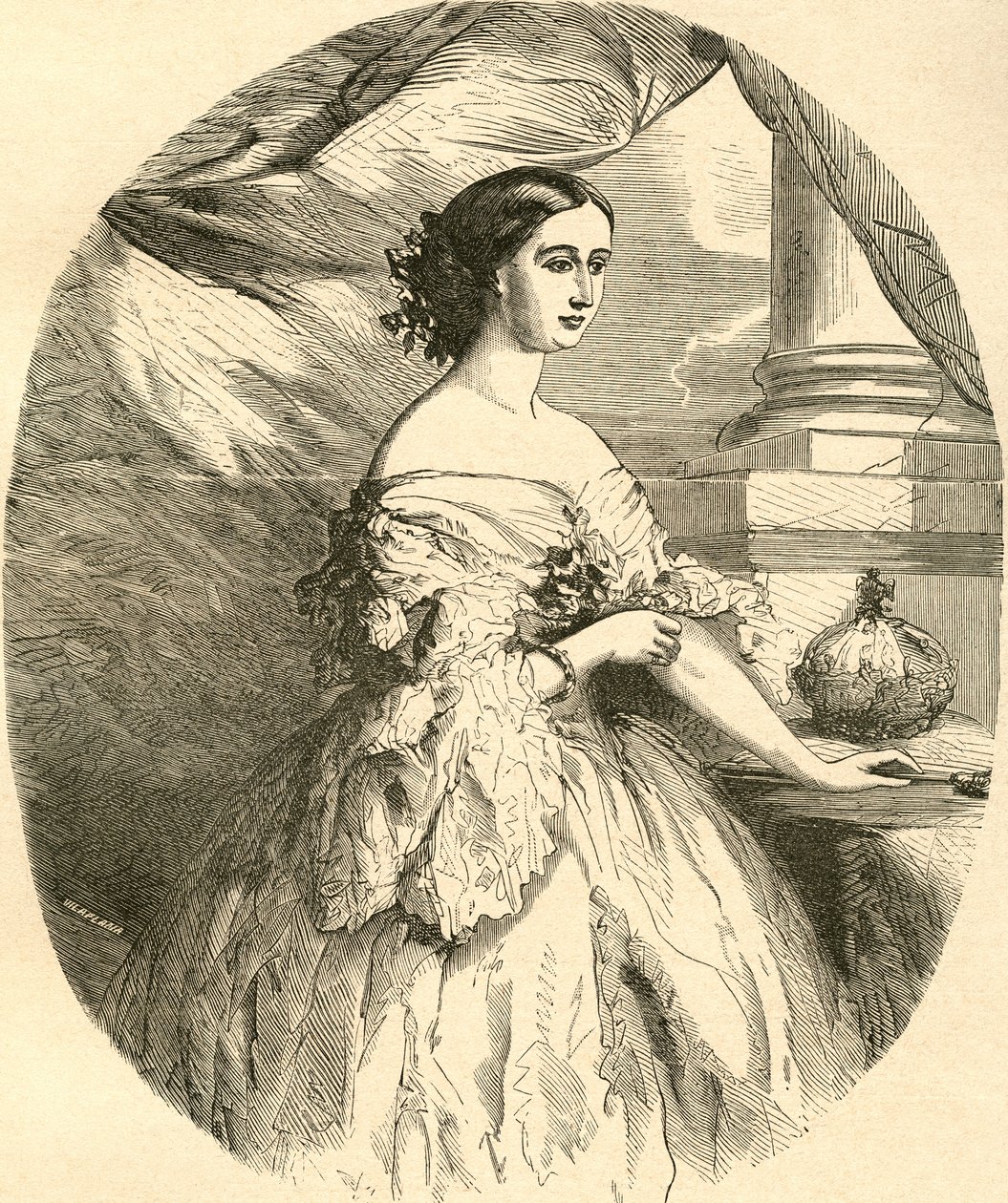 Eugénie de Montijo door Spanish School