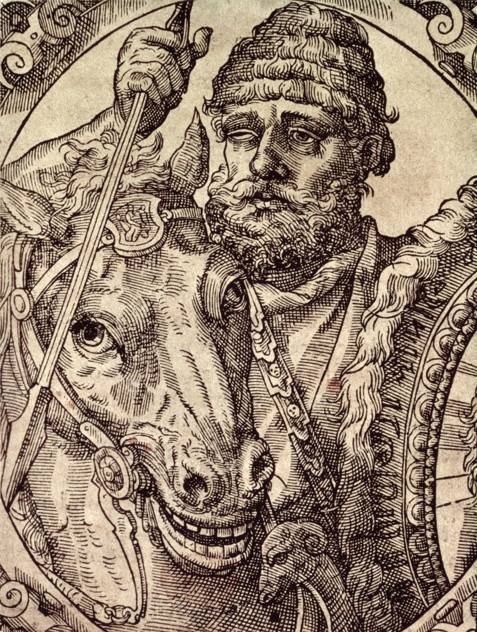 Hannibal (247-c.183 v.Chr.) door Spanish School