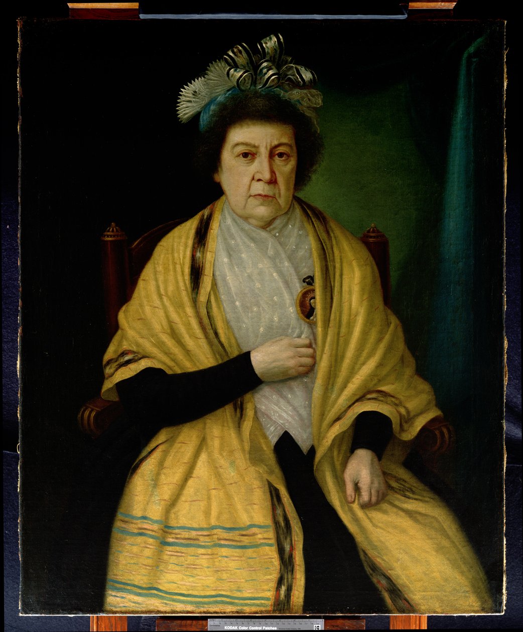 Portret van een oude vrouw door Spanish School