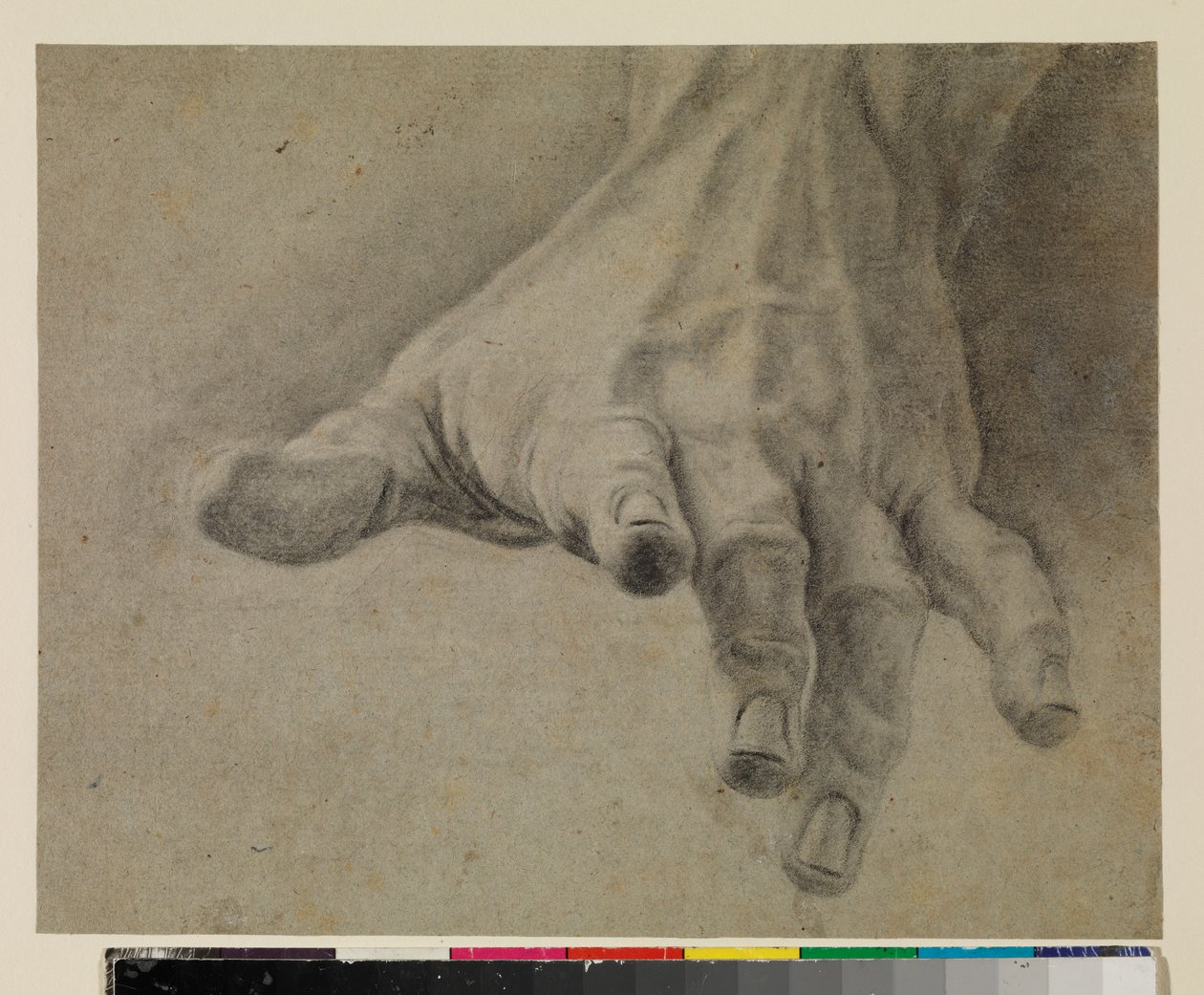 Studie van een linkerhand, 18e eeuw door Spanish School