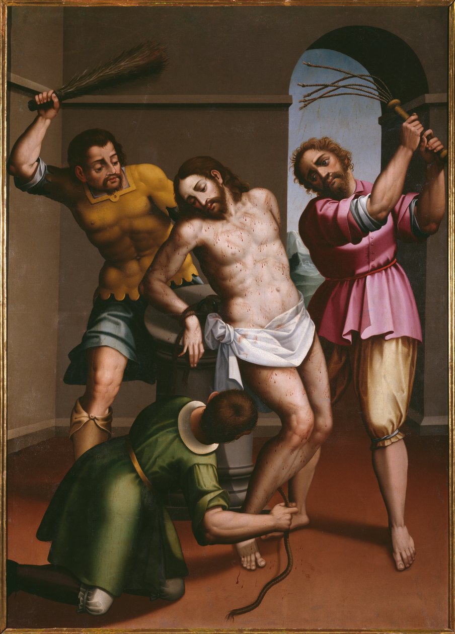De Geseling van Christus door Spanish School