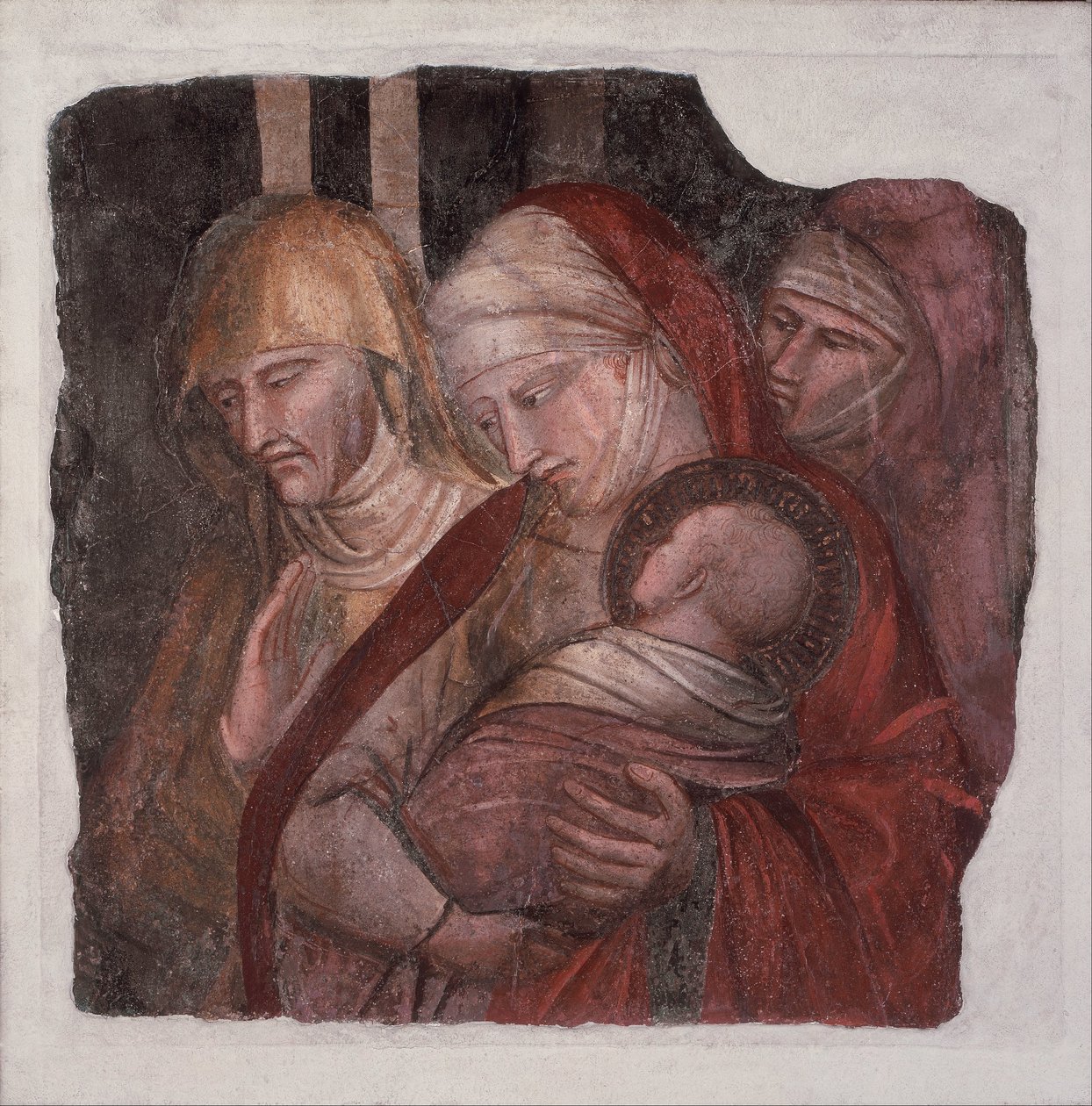 De jonge Sint-Jan de Doper gepresenteerd aan Zacharias door Aretino Luca Spinello or Spinelli
