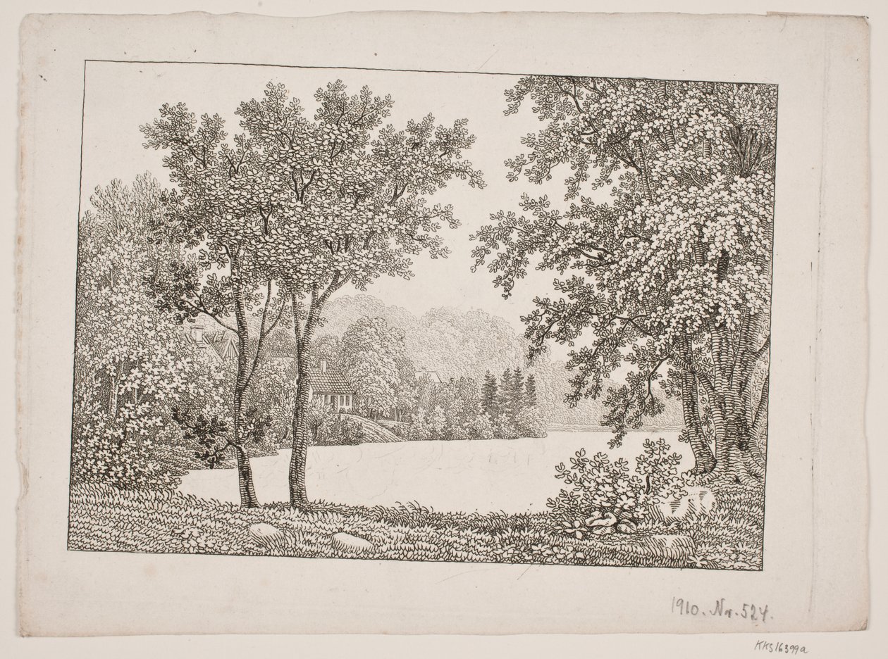 Landschap met meer door Søren Henrik Petersen