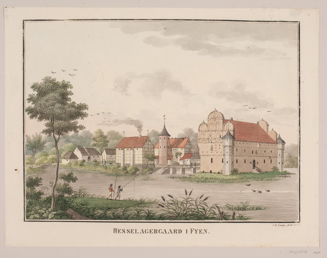 Hesselagergaard op Funen door Søren L. Lange