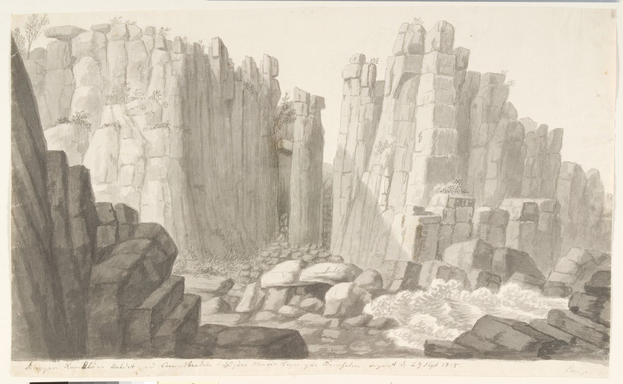 Randkløv. Bornholm door Søren L. Lange