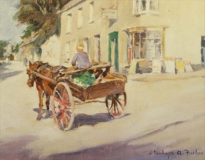Marktdag door Stanhope Alexander Forbes