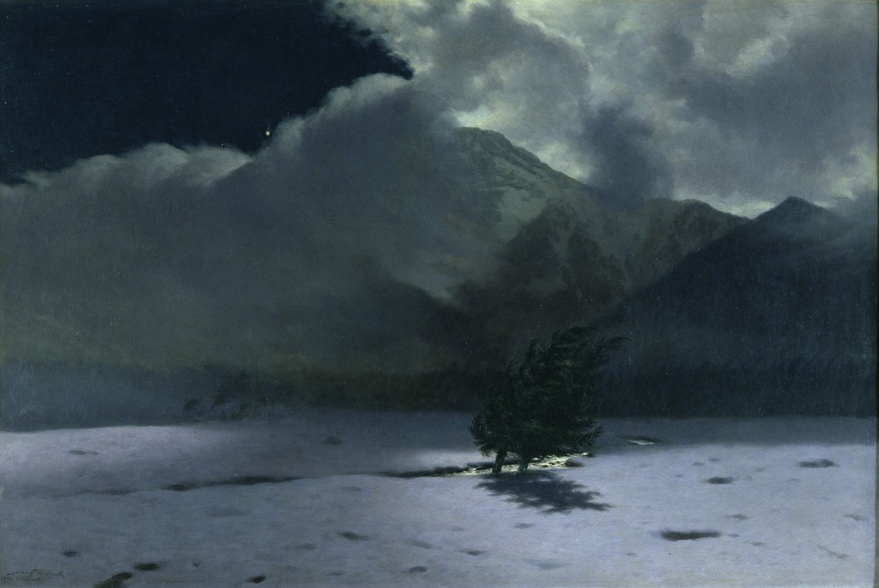 Wind in de Tatra-bergen, 1895 door Stanislaw Ignacy Witkiewicz