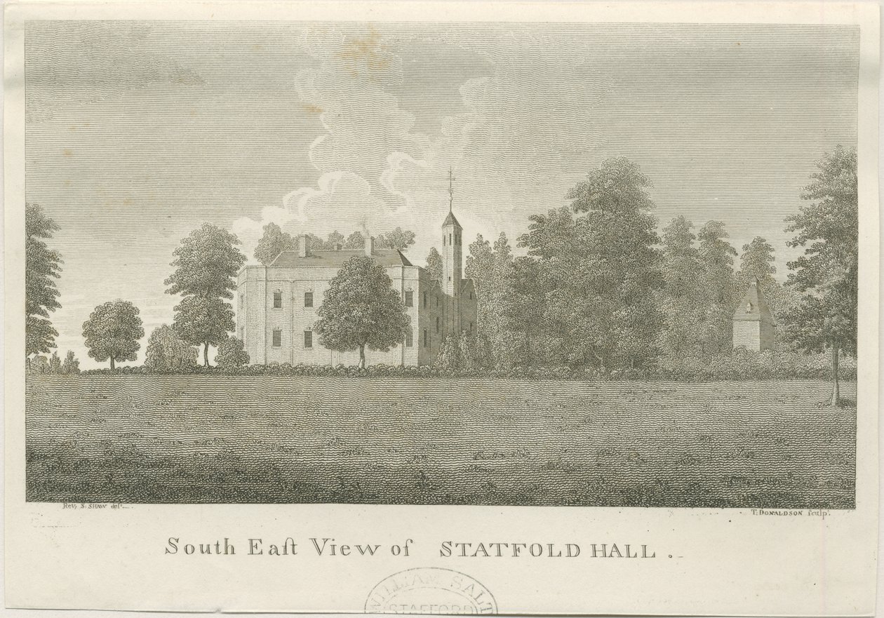 Statfold Hall door Stebbing Shaw