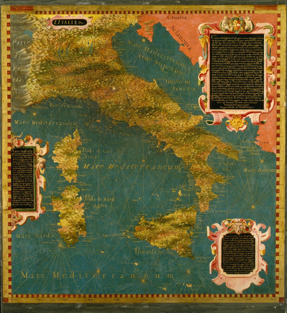 Italië door Stefano Bonsignori 1589