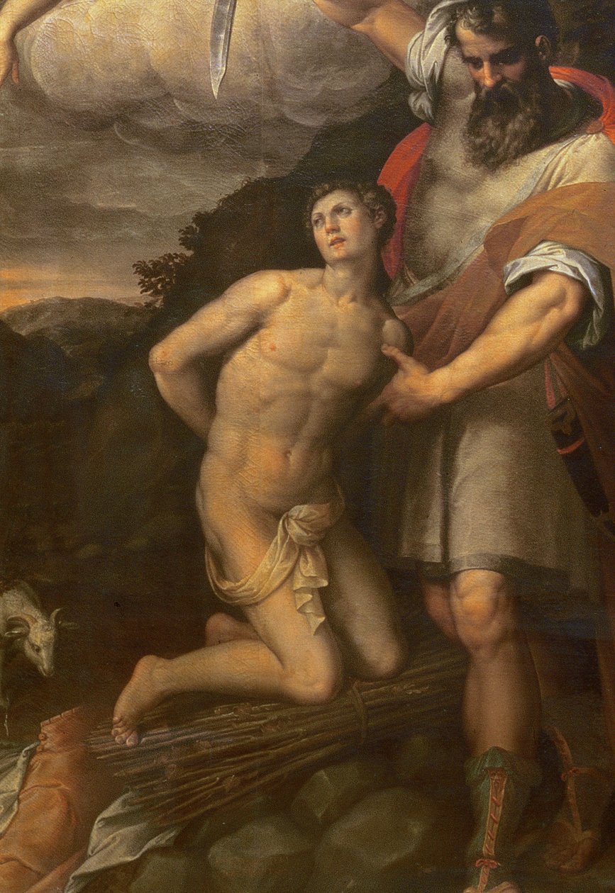 Het offer van Isaac (detail) door Stefano Pieri