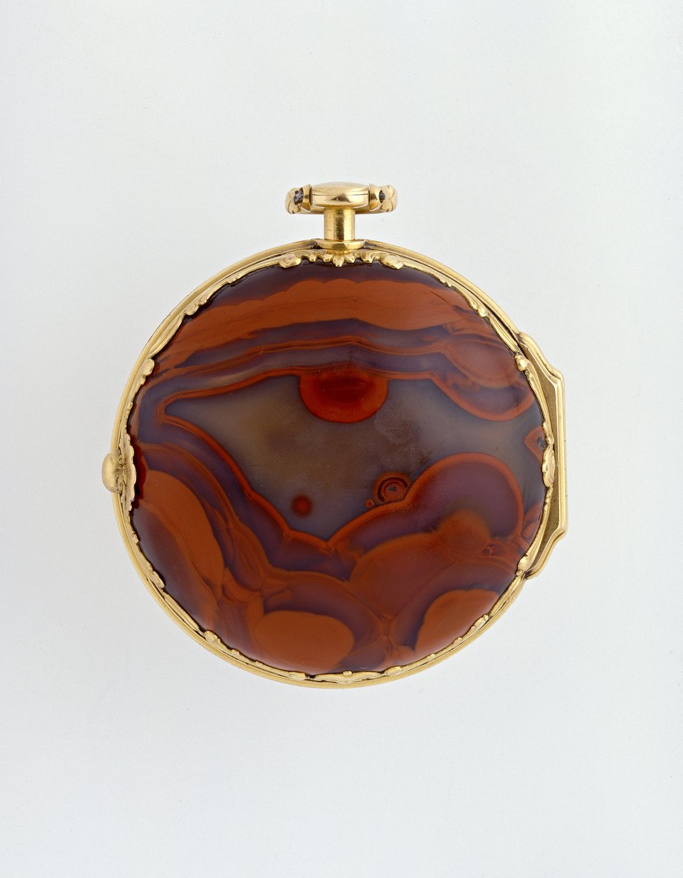 Gouden en agaat paar-behuizende verge horloge, ca. 1760 door Stephen , and Perigal, Francis Goujon