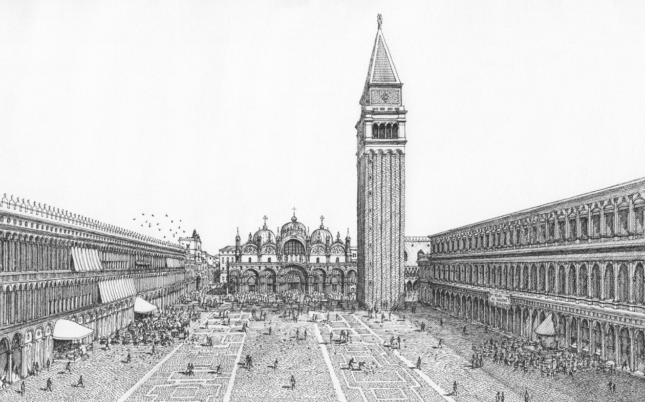 Piazza San Marco, Venetië, vandaag door Stephen Conlin