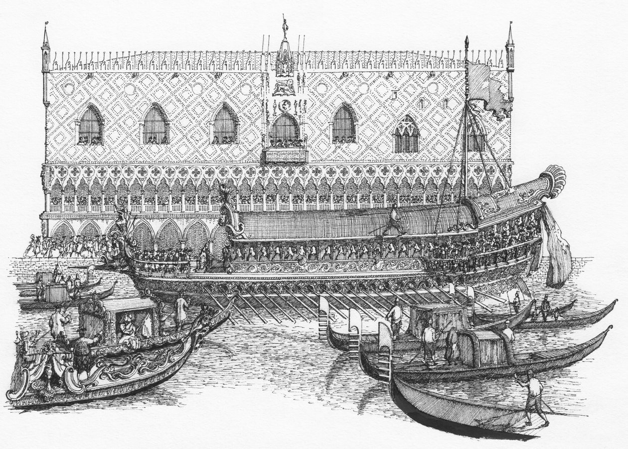 Het Dogepaleis, Venetië door Stephen Conlin