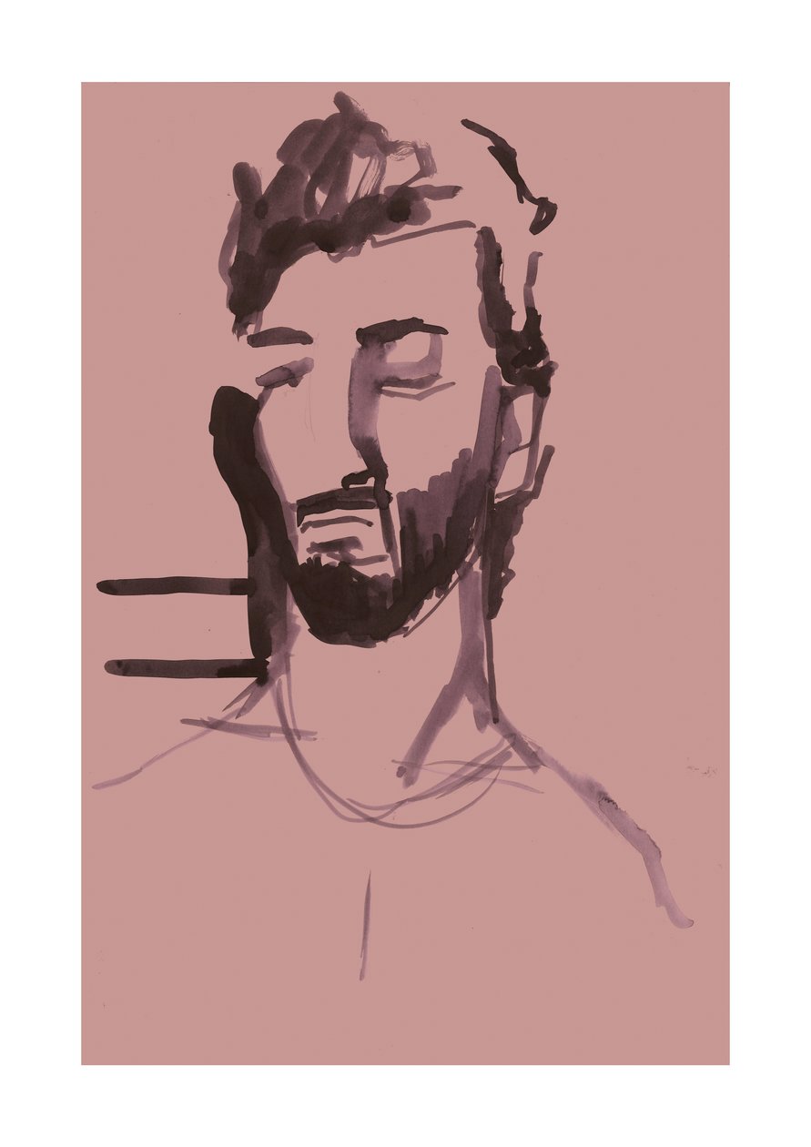 Ahmad (roos), 2023 (digitaal) door Stephen Dow