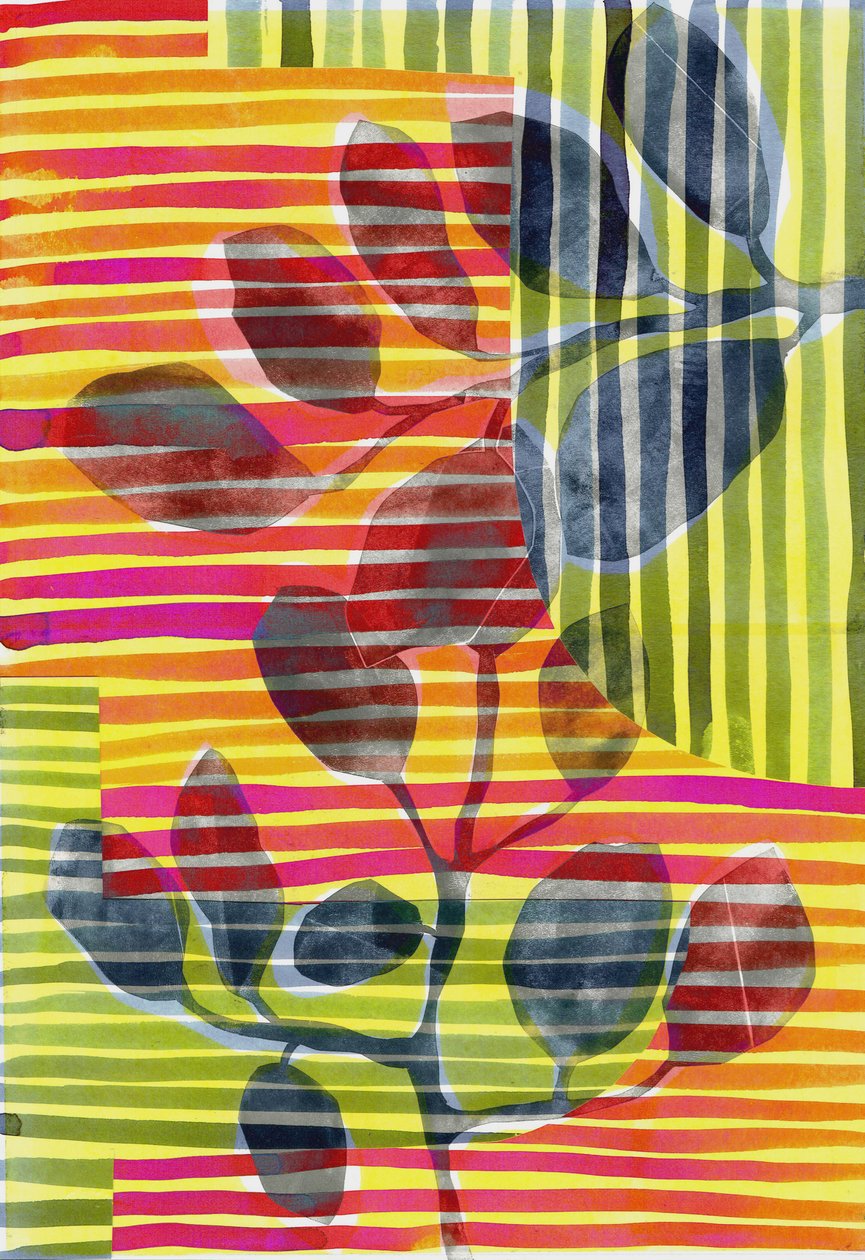 Botanische streep II, 2018 (digitaal) door Stephen Dow