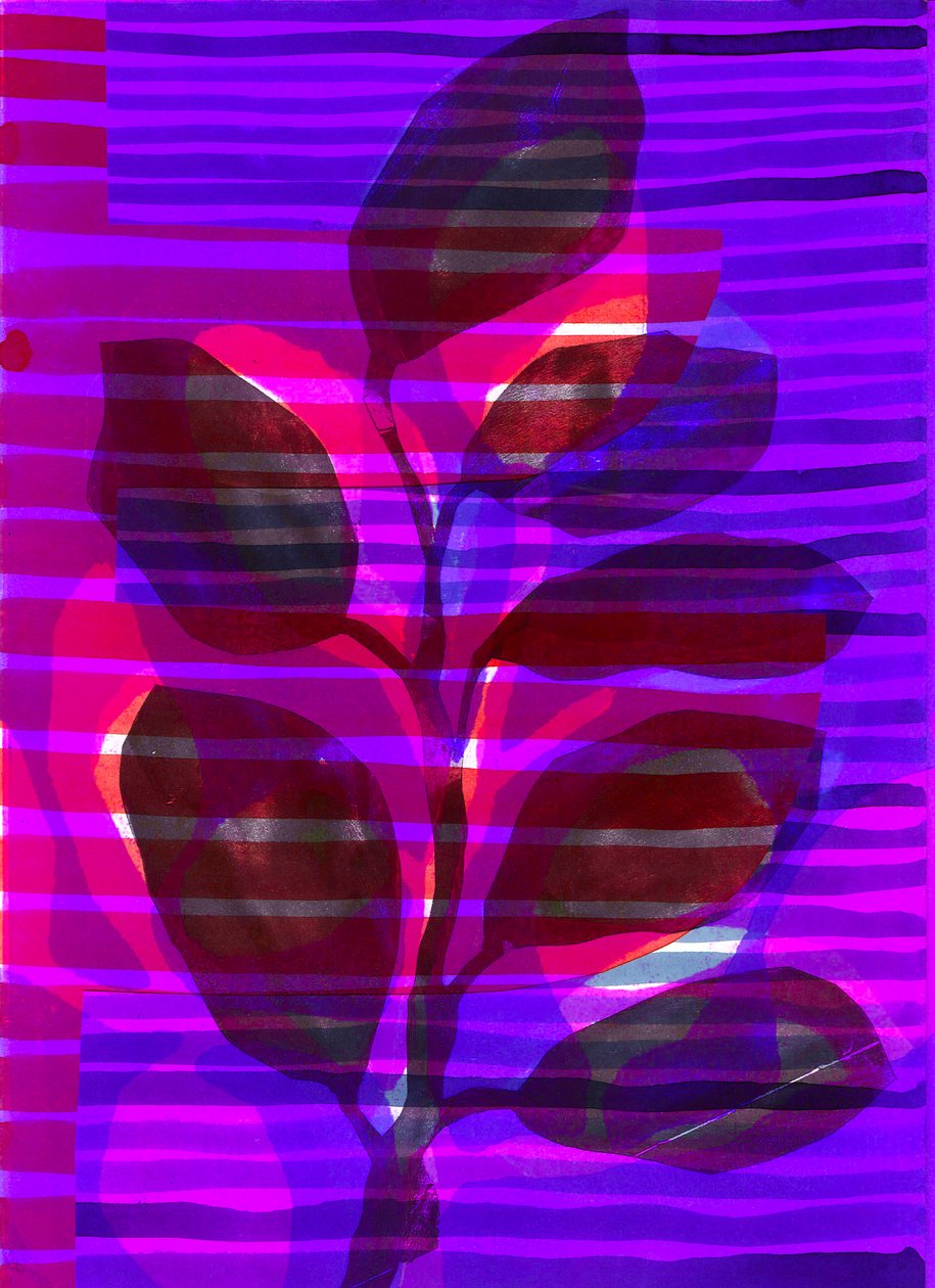 Botanische streep I, 2018 (digitaal) door Stephen Dow