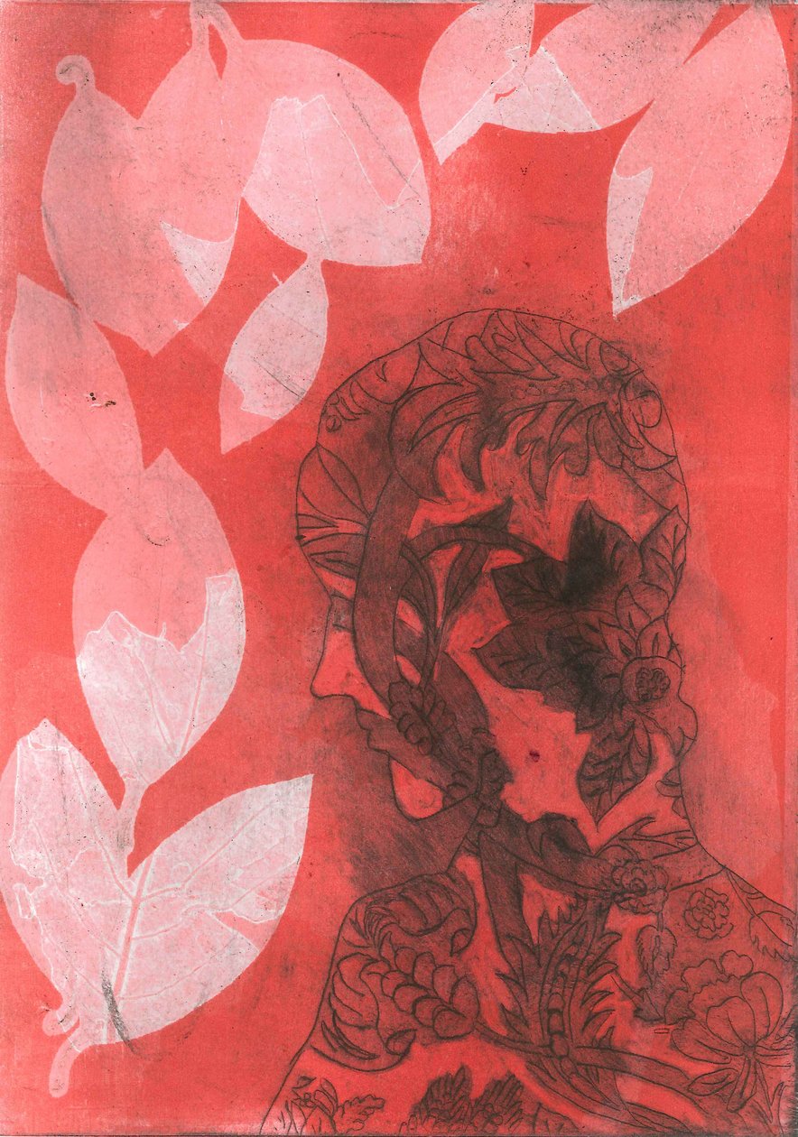 Cast II, 2015 (monoprint op papier) door Stephen Dow