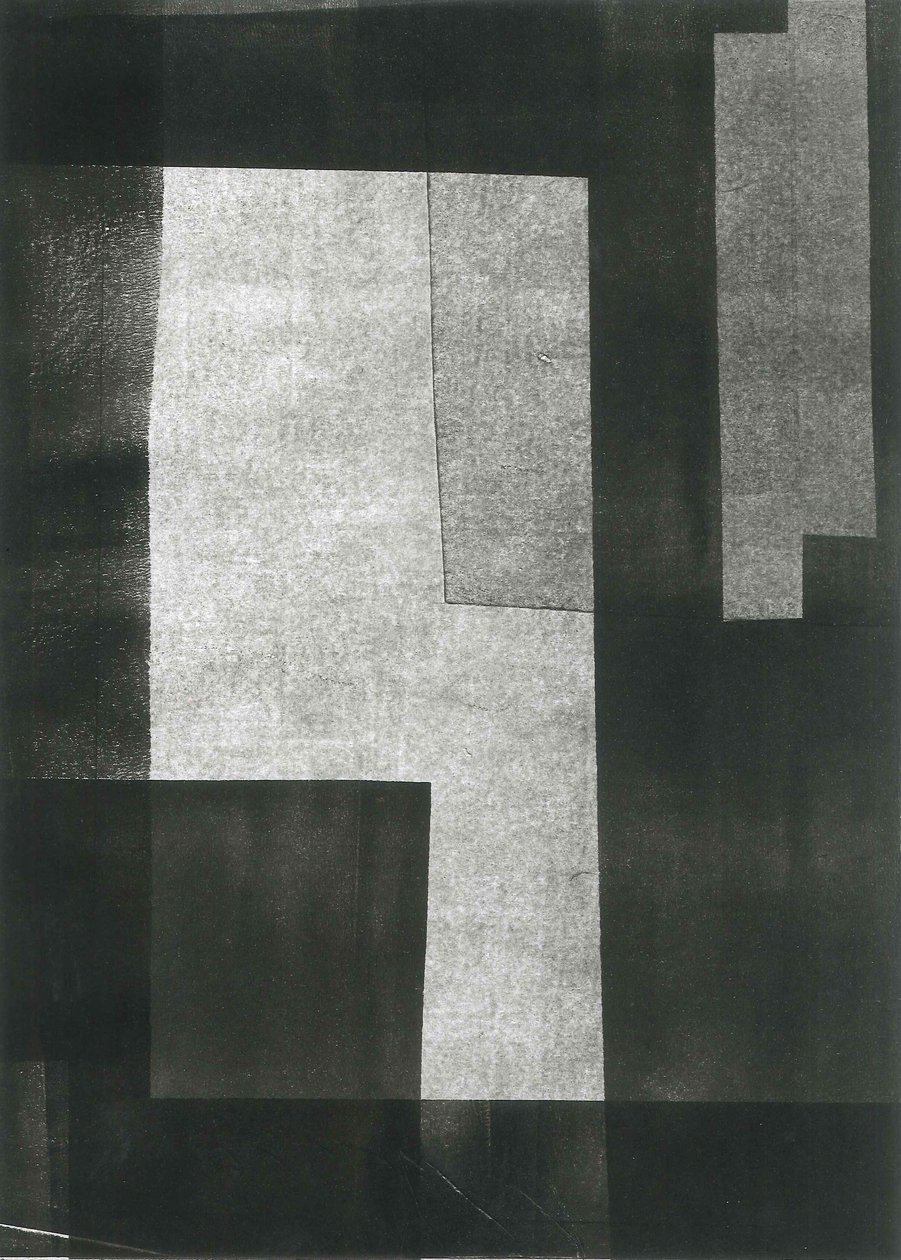 Nocturnus V, 2015 (monoprint op papier) door Stephen Dow