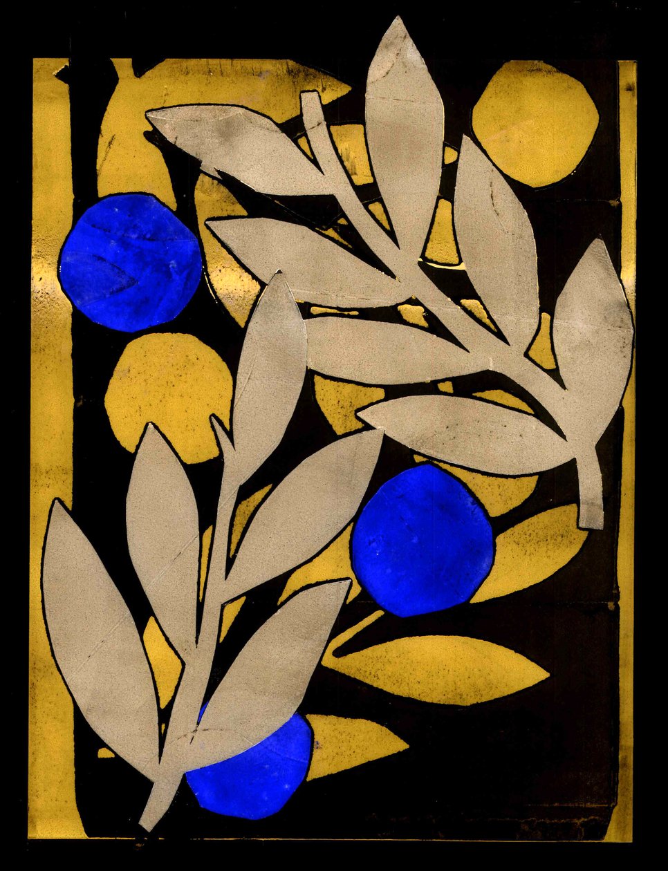 Sicilië IV donker, 2017 (digitaal van collagraph) door Stephen Dow