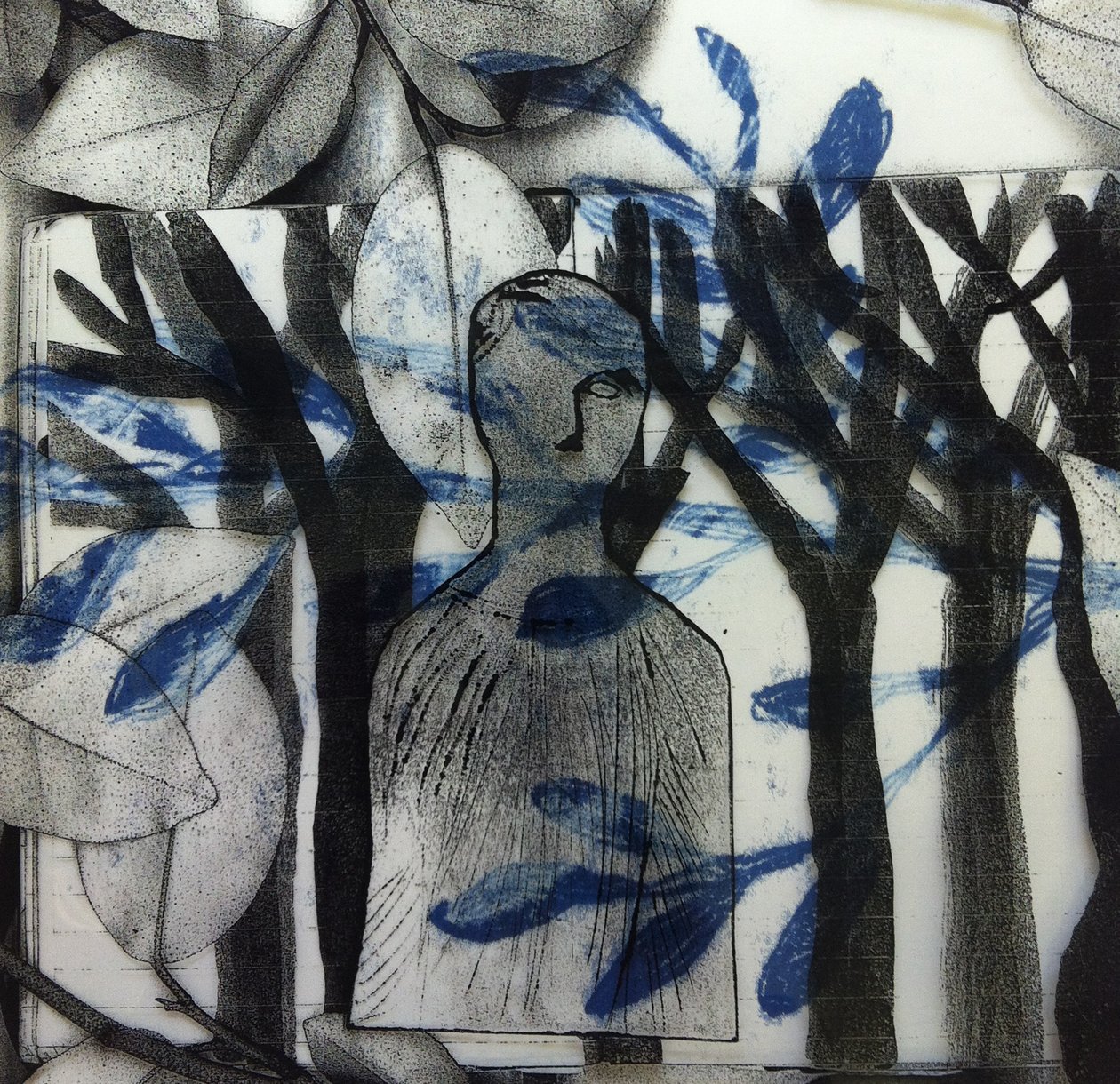 Therese I, 2014 (collage) door Stephen Dow
