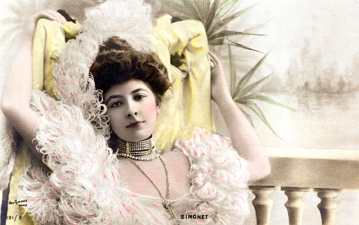 Simonet, komiek in Brussel, ansichtkaart, ca. 1900 door Studio Reutlinger