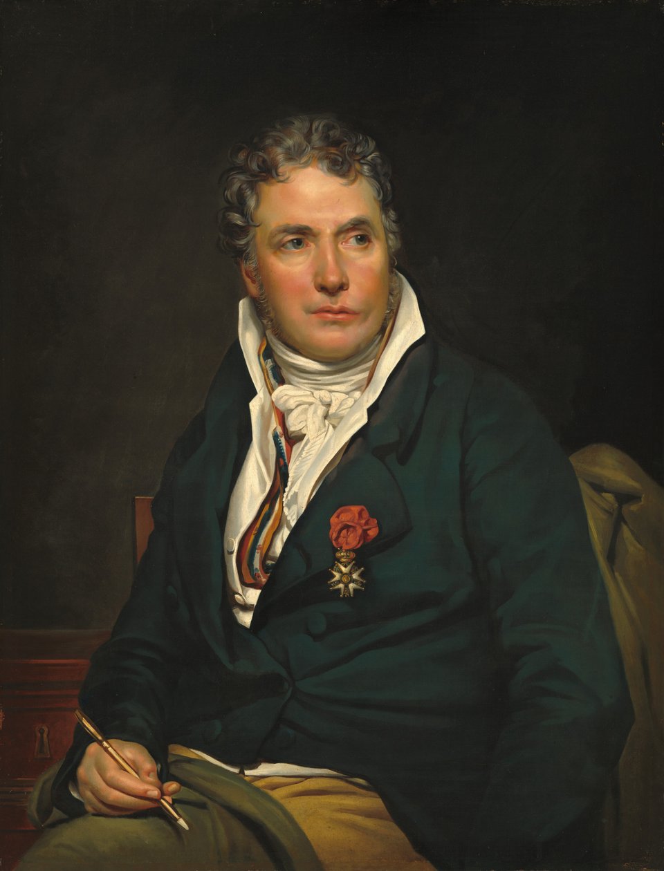 Jacques-Louis David door Studio of Georges Rouget