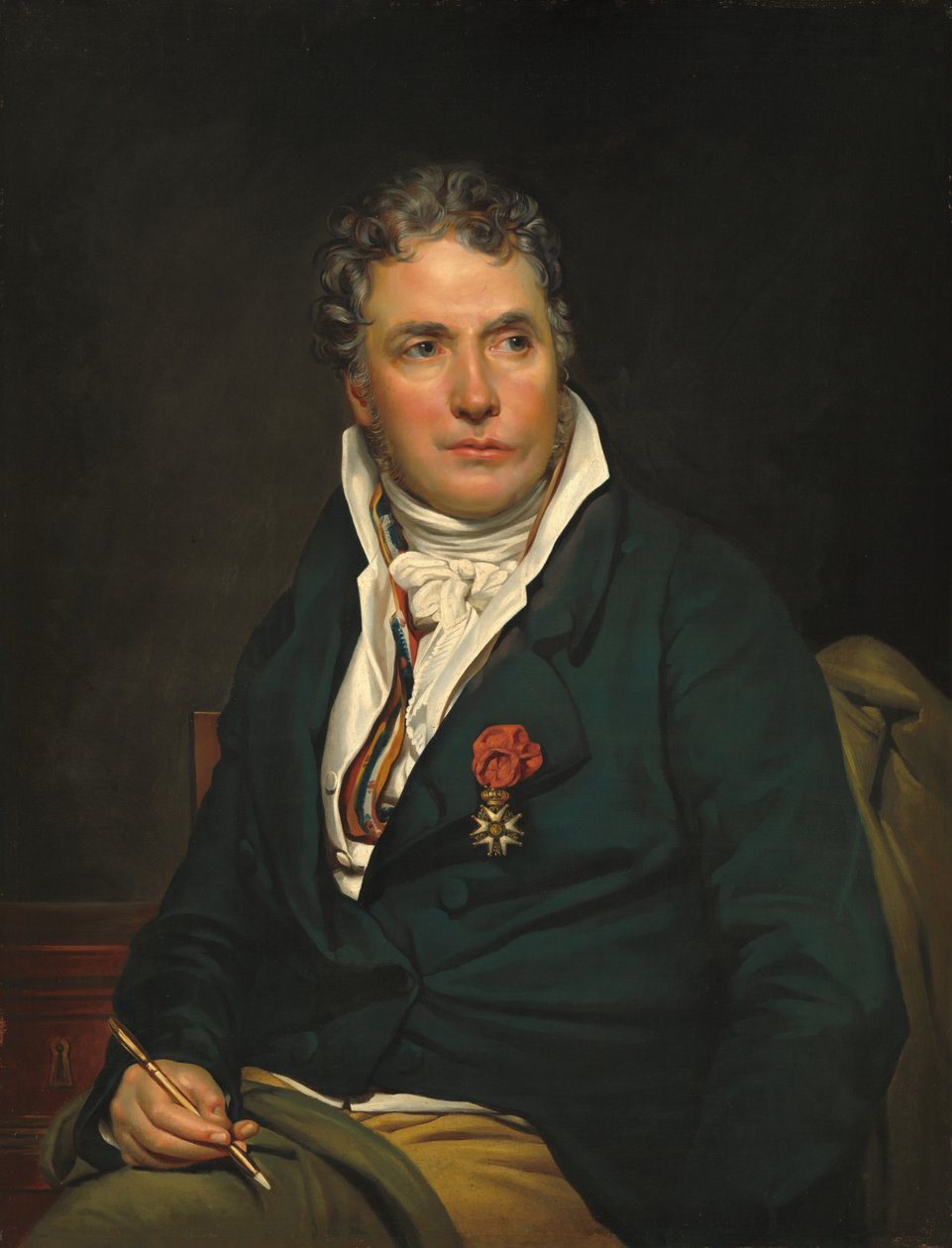 Jacques-Louis David door Studio of Georges Rouget