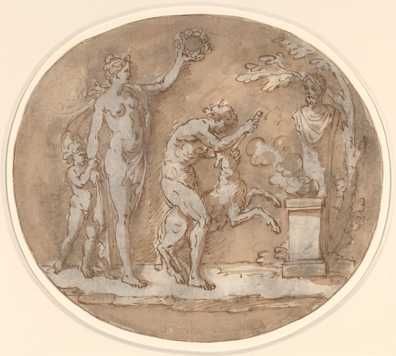 Antiek onderwerp door Style of Angelica Kauffmann