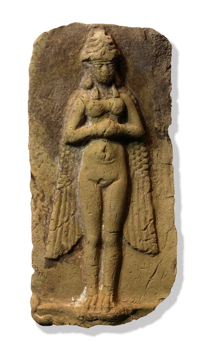 Soemerische Godin Lama (klei) door Sumerian