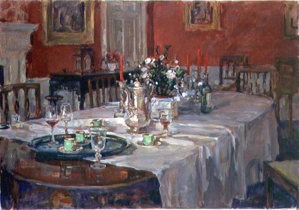 Eettafel met Zilveren Kan door Susan Ryder