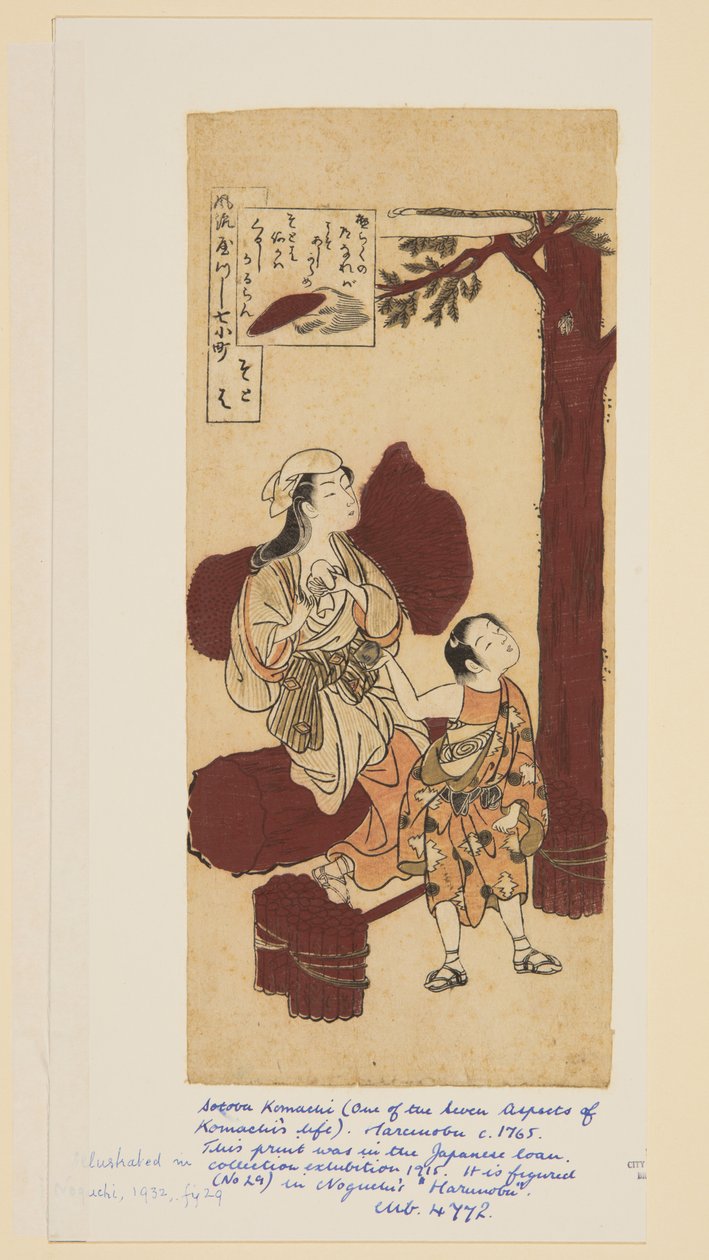 Sotoba door Suzuki Harunobu