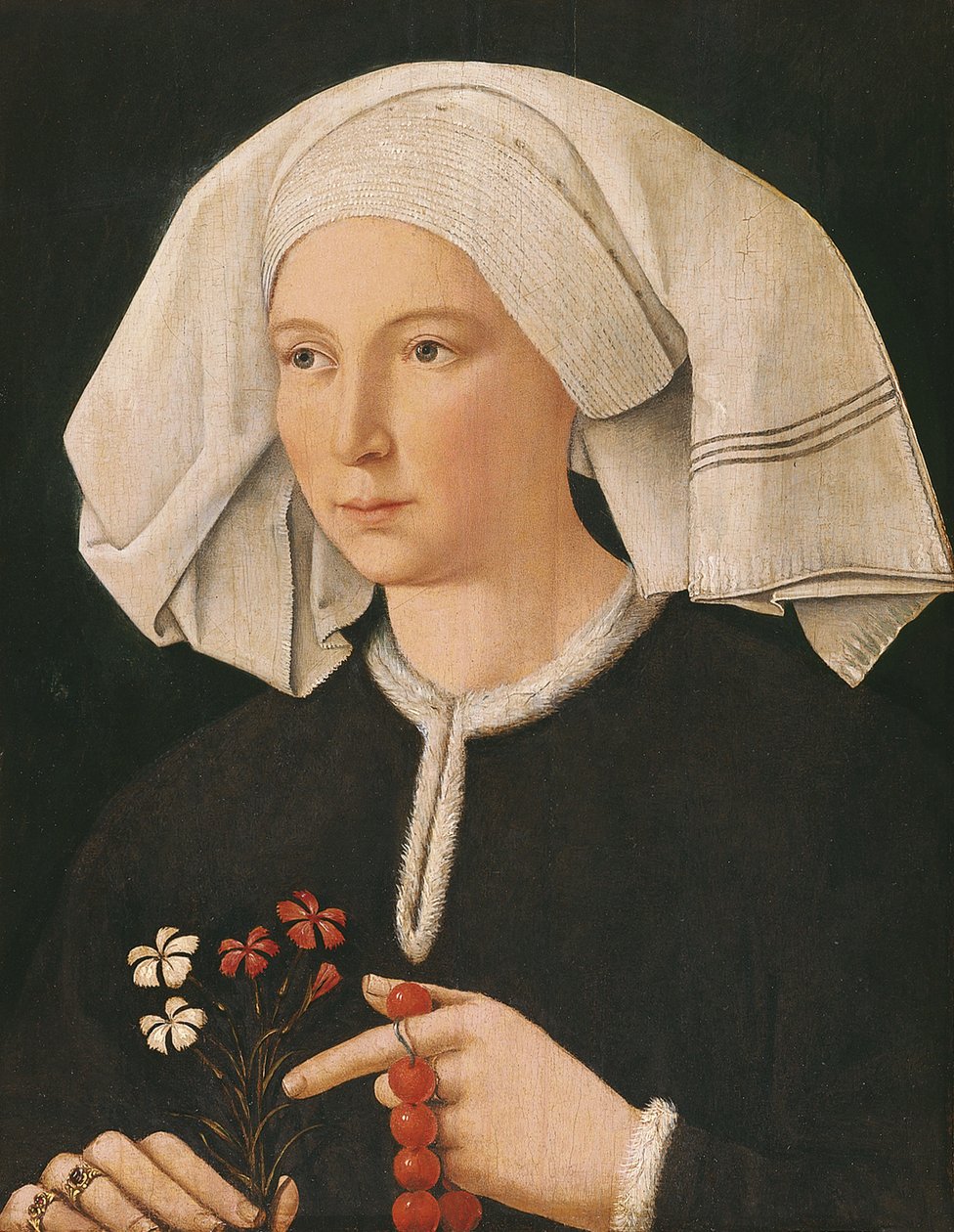 Portret van een vrouw door Swabian master