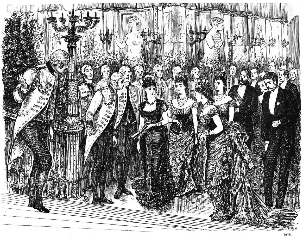 Ongemakkelijk incident in het modieuze leven, 1876 1891 door Swain