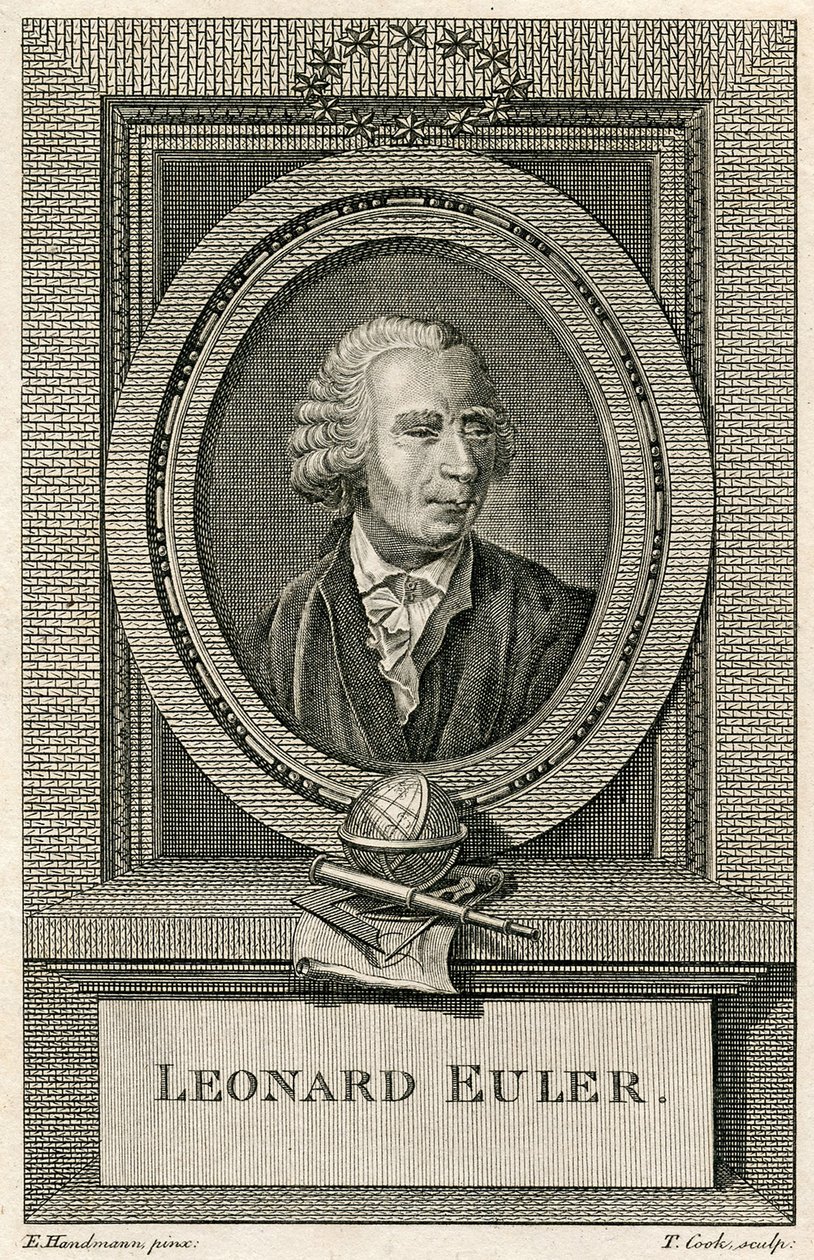 Portret van Leonard Euler door Swiss School