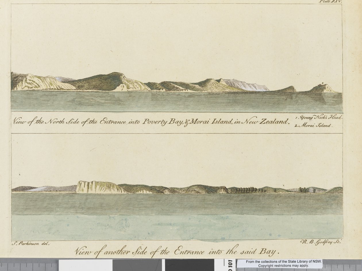 Illustratie uit Een reisverslag naar de Zuidzeeën: in Zijne Majesteits schip, de Endeavour, 1794 door Sydney