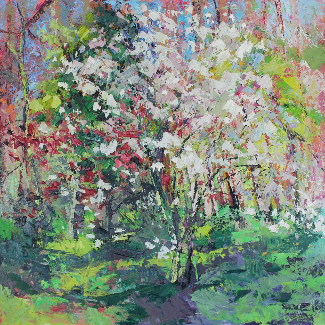 Bloesem in het Bos door Sylvia Paul